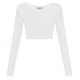 Basic cropped top in White