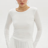 Soft Touch suit in Milk