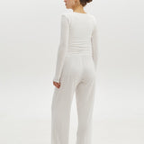 Soft Touch suit in Milk