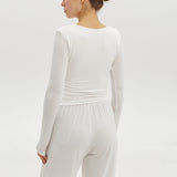 Soft Touch top in Milk