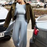 Soft Touch pants in Light blue