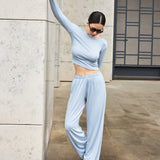 Soft Touch pants in Light blue