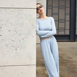 Soft Touch pants in Light blue