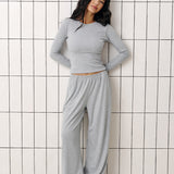 Soft Touch top in Grey