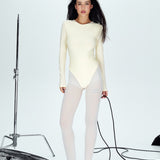 Basic bodysuit in Butter Yellow