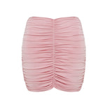 Mini skirt with pleats in Pink