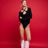 Body with a cross on the neck in Black