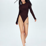 Basic bodysuit in Chocolate