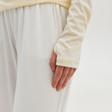 Longsleeve with a boat neckline in Butter Yellow