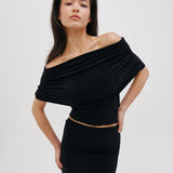 Off-the-shoulder top in Black