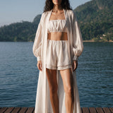 Tencel kimono in Milk