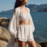 Tencel kimono in Milk