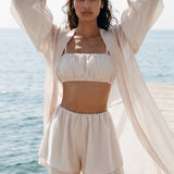 Tencel kimono in Milk