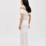 Maxi skirt in Milk
