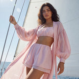 Tencel kimono in Powder pink