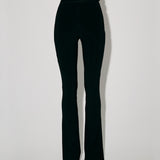 Trousers with a front pleat in Black