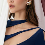 Боді з вирізами "крапля" синій